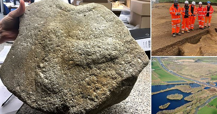 İngiltere’de penis motifli 2000 yıllık değirmen taşı bulundu