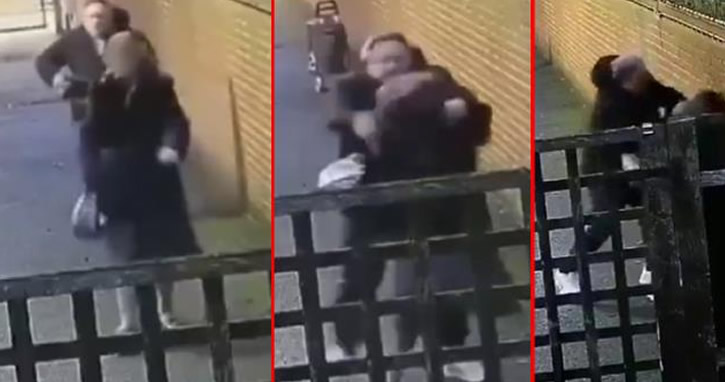 Acımasız adam hamile kadını defalarca yumrukladı