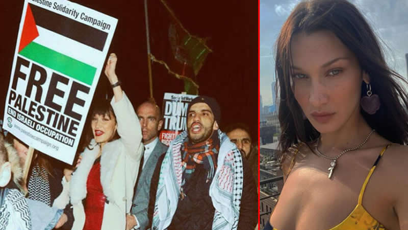 İsrail, ünlü güzel Bella Hadid’e bile savaş açtı