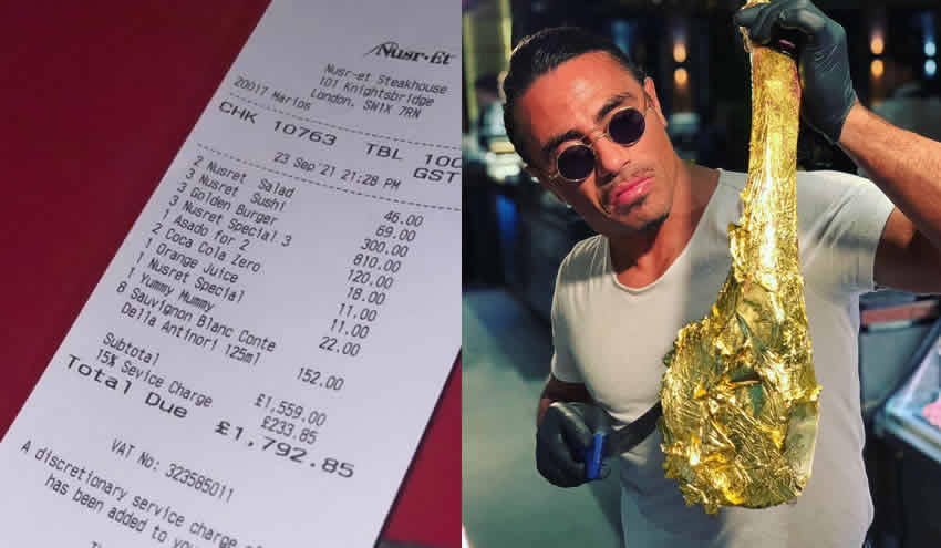 Nusret’in Londra’daki restoranında ödenen hesap tartışma başlattı