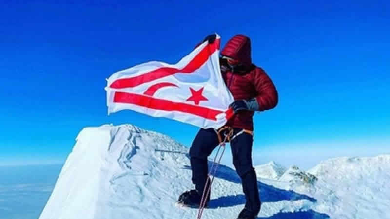 KKTC Bayrağını zirvelere taşıyan Kıbrıslı Türk: Birkan Uzun