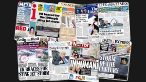 18 Şubat Cuma: İngiltere gazetelerinde öne çıkan manşetler