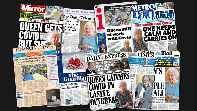 21 Şubat Pazartesi: İngiltere gazetelerinden öne çıkan manşetler