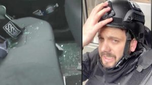 Ukrayna’dan yayın yapan Türk gazeteciler kurşunların hedefi oldu