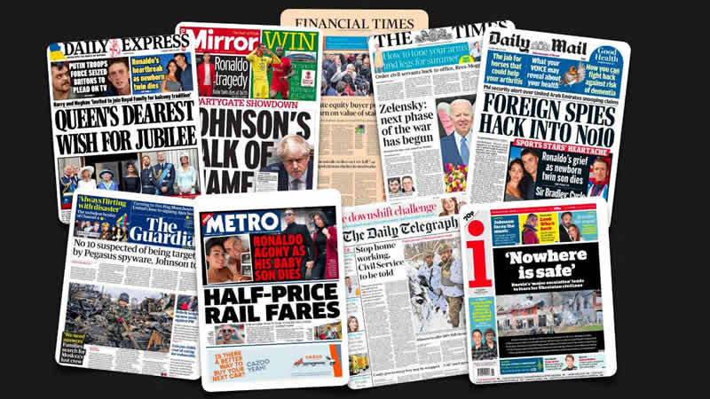 19 Nisan Salı: İngiltere gazetelerinden öne çıkan manşetler