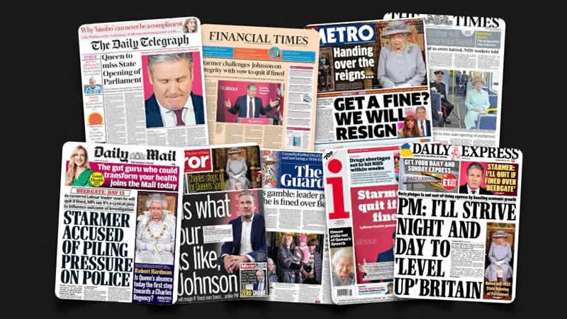 10 Mayıs Salı: İngiltere gazetelerinden öne çıkan manşetler