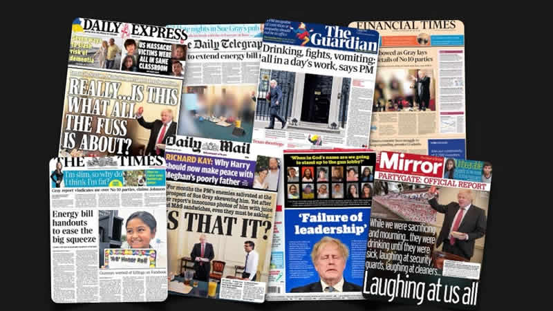 26 Mayıs Perşembe: İngiltere gazetelerinden öne çıkan manşetler