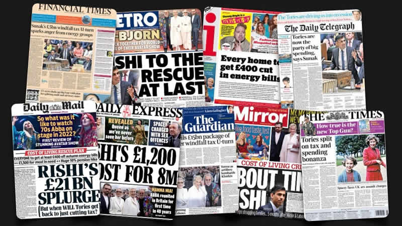 27 Mayıs Cuma: İngiltere gazetelerinden öne çıkan manşetler