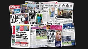 5 Mayıs Perşembe: İngiltere gazetelerinden öne çıkan manşetler