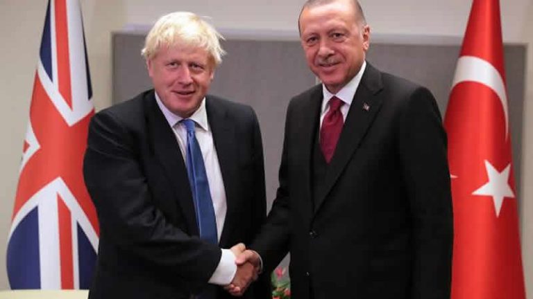 Cumhurbaşkanı Erdoğan, İngiltere Başbakanı Boris Johnson ile görüştü