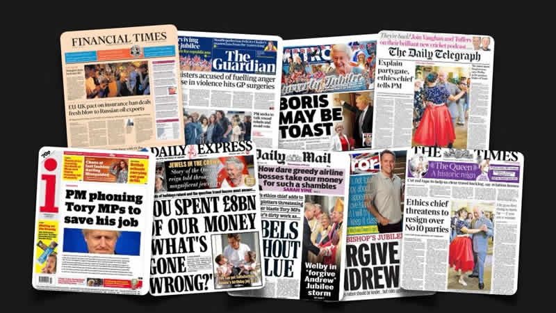 1 Haziran Çarşamba: İngiltere gazetelerinden öne çıkan manşetler