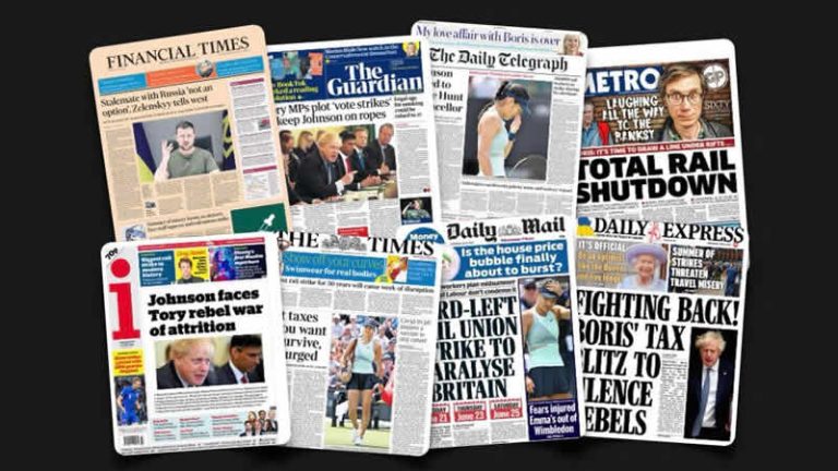 8 Haziran Çarşamba: İngiltere gazetelerinden öne çıkan manşetler