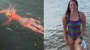 Manş Denizi’ni yüzerek geçen Aysu Türkoğlu rekor kırdı