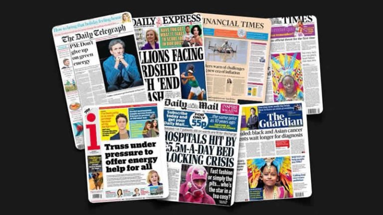 29 Ağustos Pazartesi: İngiltere gazetelerinden öne çıkan manşetler