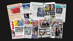 23 Eylül Cuma: İngiltere gazetelerinden öne çıkan manşetler