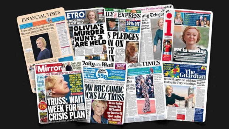 5 Eylül Pazartesi: İngiltere gazetelerinden öne çıkan manşetler