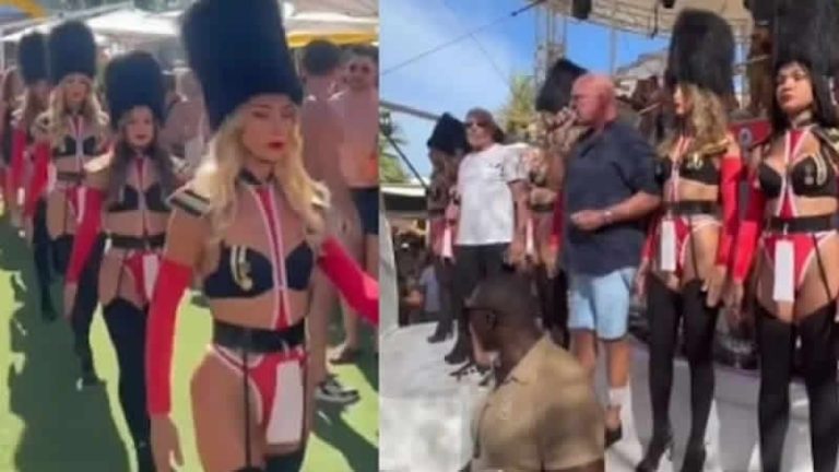 Kraliçe II. Elizabeth’i bikinili kadınlarla andılar