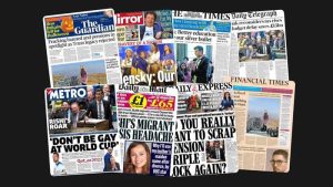 27 Ekim Perşembe: İngiltere gazetelerinden öne çıkan manşetler