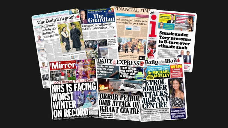 31 Ekim 2022: İngiltere gazetelerinden öne çıkan manşetler