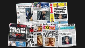 1 Kasım Salı: İngiltere gazetelerinden öne çıkan manşetler