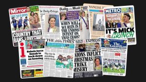 23 Kasım Çarşamba: İngiltere gazetelerinden öne çıkan manşetler