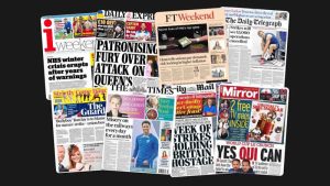 10 Aralık Cumartesi: İngiltere gazetelerinden öne çıkan manşetler