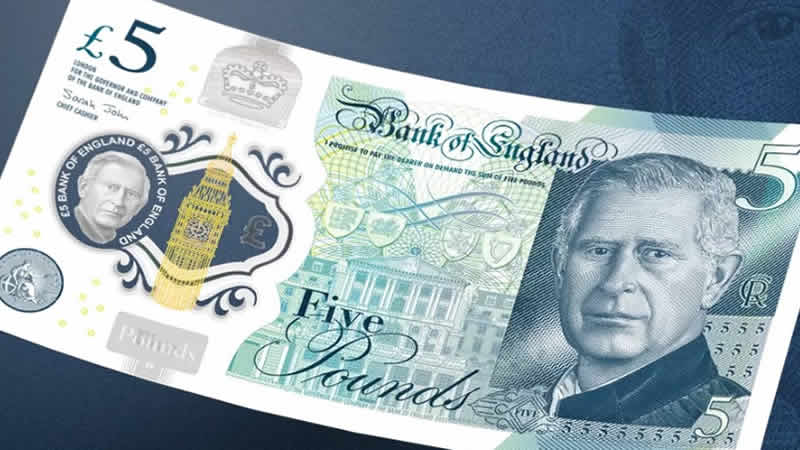 Kral Charles’ın resminin yer aldığı yeni banknotların tasarımı belli oldu