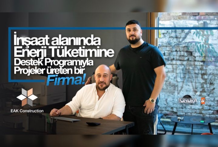 İnşaat alanında, enerji tüketimine destek programıyla projeler yürüten bir firma…