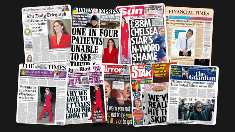 31 Ocak Salı: İngiltere gazetelerinden öne çıkan manşetler