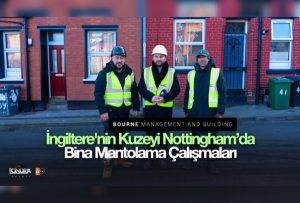 İngiltere’nin Kuzey’i Nottingham’da bina mantolama çalışmaları…