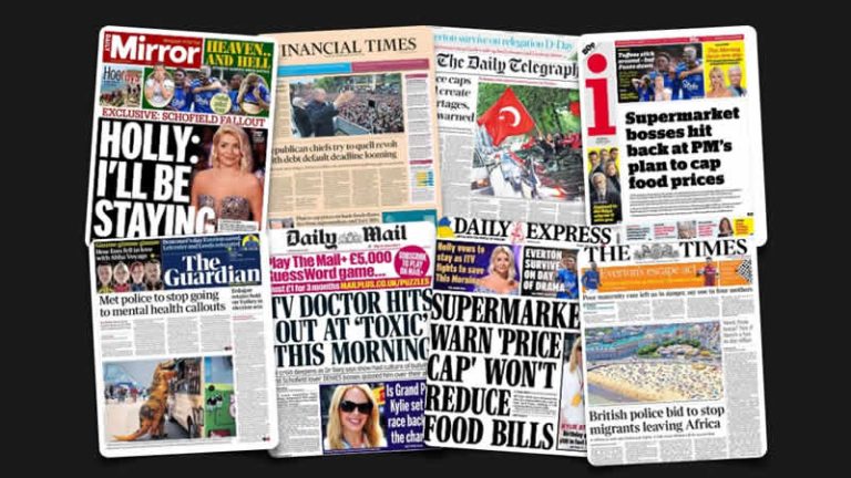 29 Mayıs Pazartesi: İngiltere gazetelerinden öne çıkan manşetler