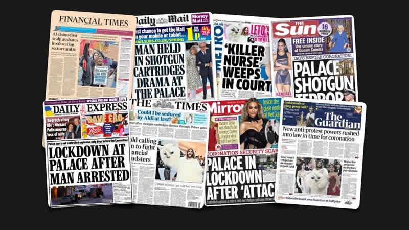 3 Mayıs Çarşamba: İngiltere gazetelerinden öne çıkan manşetler