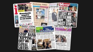 30 Mayıs Salı: İngiltere gazetelerinden öne çıkan manşetler