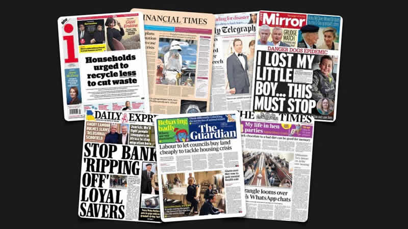 30 Mayıs Salı: İngiltere gazetelerinden öne çıkan manşetler