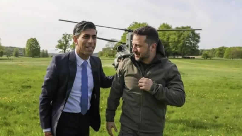 Zelenski, bu kez de İngiltere Başbakanı Sunak ile görüştü