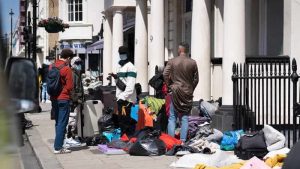 Sığınmacılar Londra’da insanlık dışı barınma koşullarını protesto ettiler