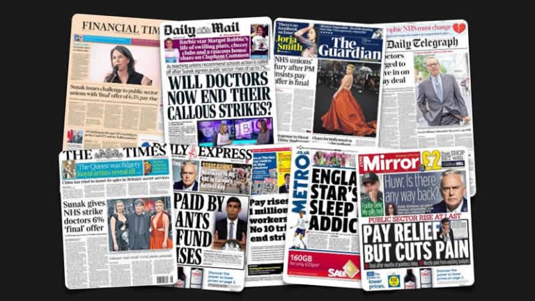 14 Temmuz Cuma: İngiltere gazetelerinden öne çıkan manşetler