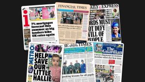 6 Temmuz Perşembe:  İngiltere gazetelerinden öne çıkan manşetler