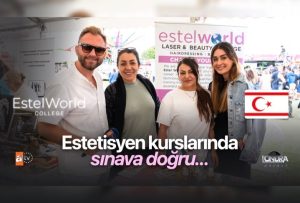 Estetisyen kurslarında sınava doğru…