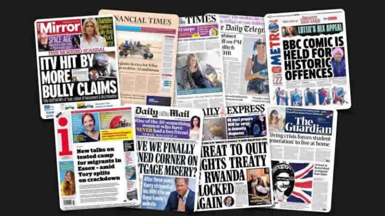 10 Ağustos Perşembe: İngiltere gazetelerinden öne çıkan manşetler