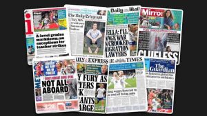 8 Ağustos Salı: İngiltere gazetelerinden öne çıkan manşetler