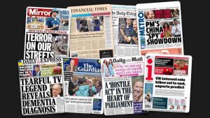 11 Eylül Pazartesi: İngiltere gazetelerinden öne çıkan manşetler