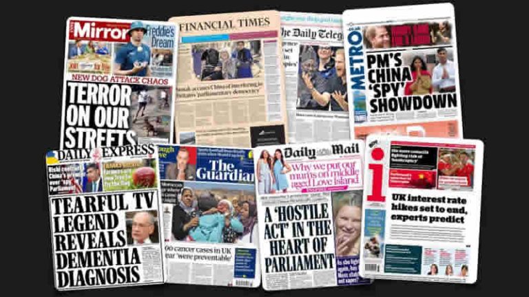 11 Eylül Pazartesi: İngiltere gazetelerinden öne çıkan manşetler