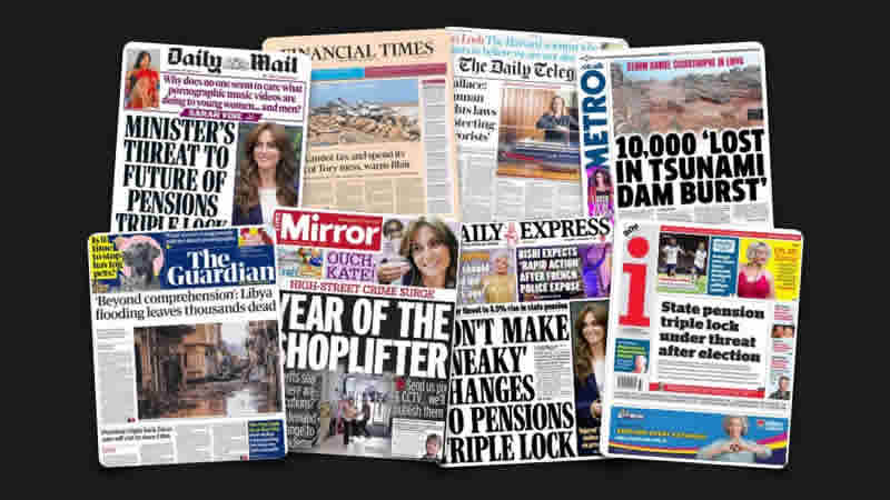 13 Eylül Çarşamba: İngiltere gazetelerinden öne çıkan manşetler