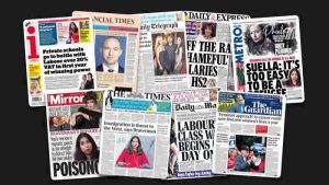 27 Eylül Çarşamba: İngiltere gazetelerinden öne çıkan manşetler