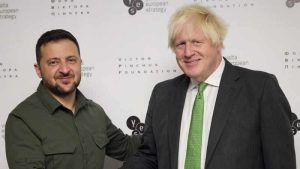 Zelenskiy, eski başbakan Johnson ile bir araya geldi