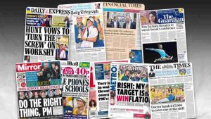 2 Ekim Pazartesi: İngiltere gazetelerinden öne çıkan manşetler