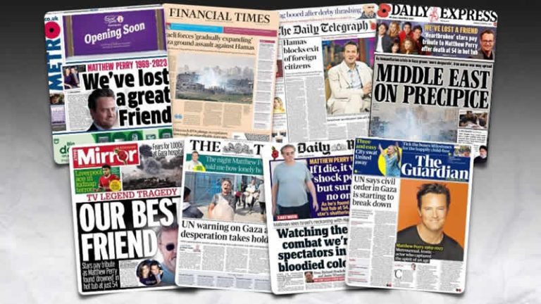 30 Ekim Pazartesi: İngiltere gazetelerinden öne çıkan manşetler