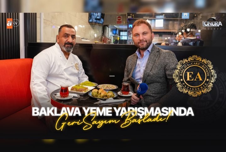 Baklava yeme yarışmasında geriye sayım başladı…