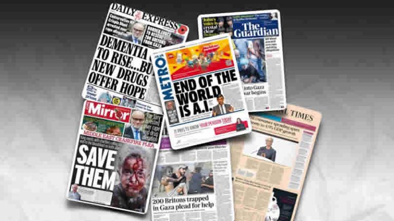 27 Ekim Cuma: İngiltere gazetelerinden öne çıkan manşetler